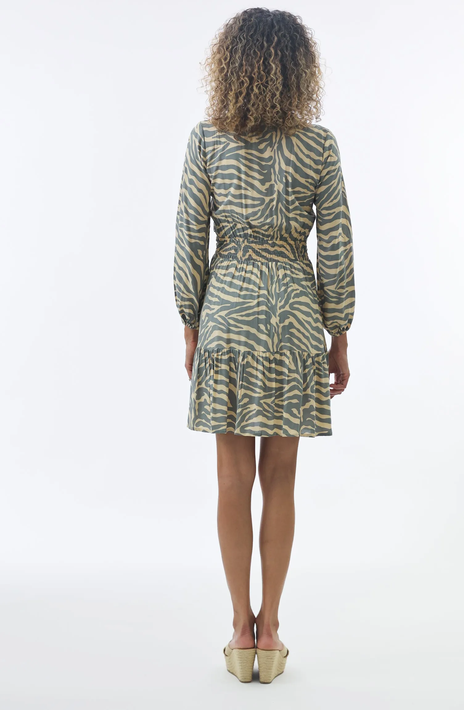 Talia Mini Dress in Zebra